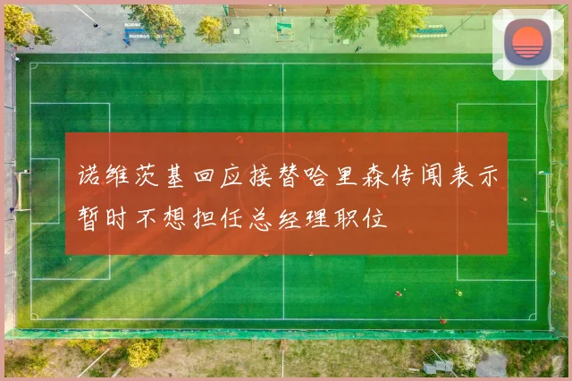 诺维茨基回应接替哈里森传闻表示暂时不想担任总经理职位